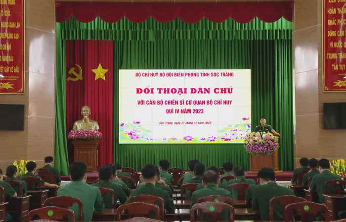 Bộ đội Biên phòng Sóc Trăng thực hiện tốt quy chế dân chủ cơ sở trong Quân đội (25-10-2024)